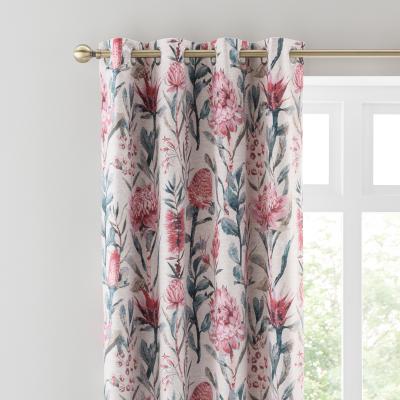 Dunelm Cassia Pink Eyelet Curtains Pink