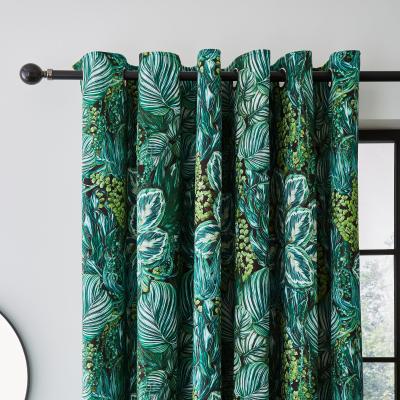 Dunelm Living Wall Black Eyelet Curtains Black