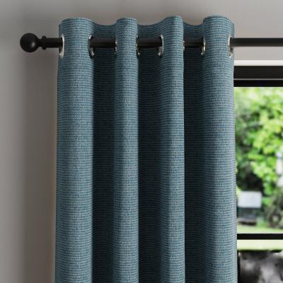 Dunelm Eliza Ocean Thermal Eyelet Curtains Ocean
