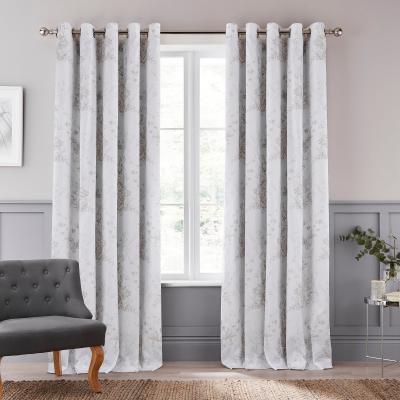 Dunelm Dorma Coleton Natural Blackout Eyelet Curtains Natural (Cream)