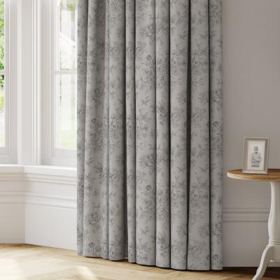 Dunelm Gracey Made to Measure Curtains Gracey Floral Grey