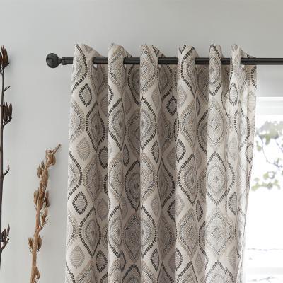 Dunelm Pineapple Elephant Ziri Natural Eyelet Curtains Natural