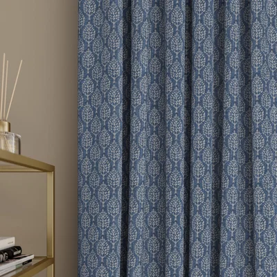 Dunelm Connor Made to Measure Curtains Connor Sapphire