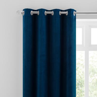 Dunelm Isla Midnight Blue Eyelet Curtains Blue