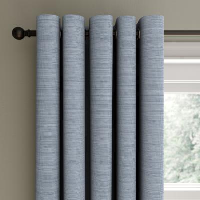 Dunelm Hamilton Luxe Navy Blackout Eyelet Curtains Luxe Navy