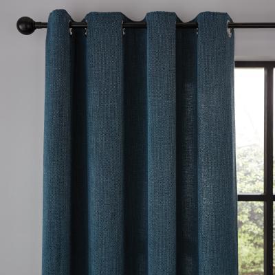 Dunelm Wynter Teal Thermal Eyelet Curtains Blue