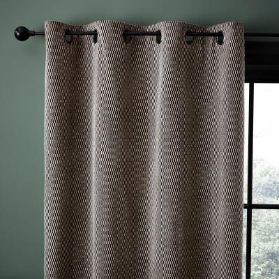 Dunelm Dexter Natural Eyelet Curtains Beige