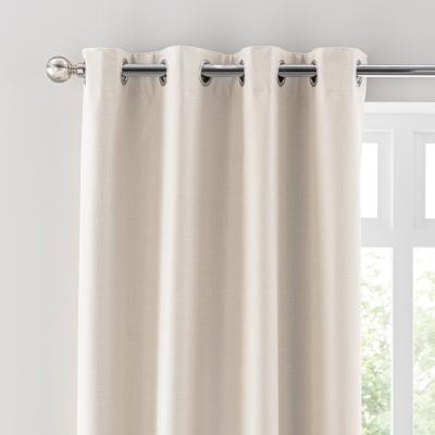 Dunelm Montreal Cream Thermal Ultra Blackout Eyelet Curtains Cream