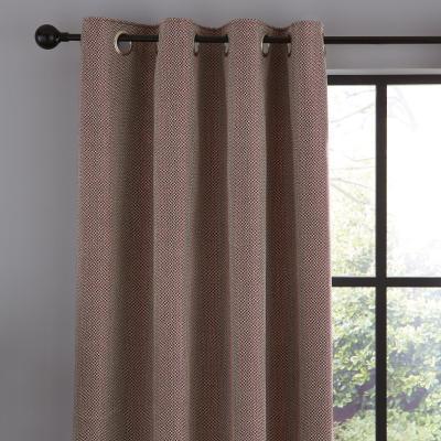 Dunelm Harper Merlot Eyelet Curtains Red