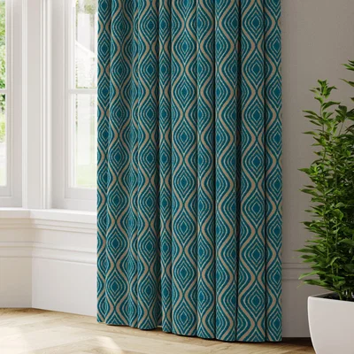 Dunelm Giovanni Made to Measure Curtains blue