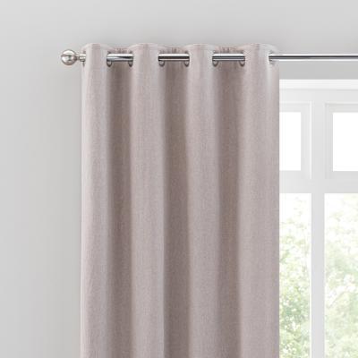 Dunelm Luna Reversible Natural Eyelet Curtains Natural
