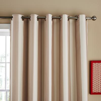 Dunelm Pride & Joy Striped Eyelet Curtains Natural