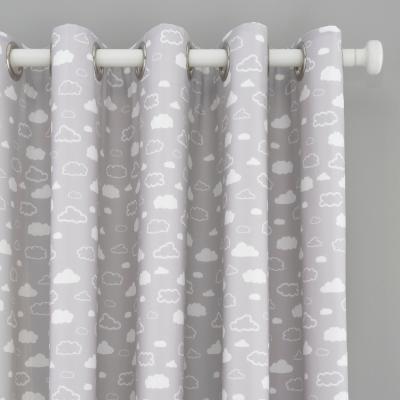 Dunelm Cloud Grey Eyelet Curtains Grey