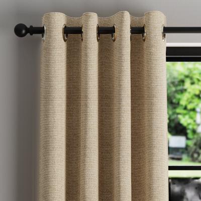 Dunelm Eliza White Linen Thermal Eyelet Curtains Linen