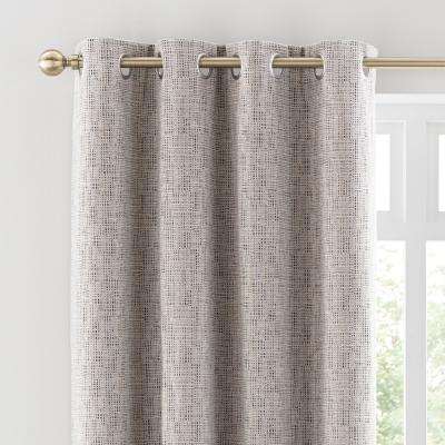 Dunelm Lincoln Thermal Eyelet Curtain Mushroom Mushroom
