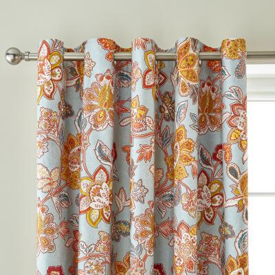 Dunelm Dorma Samira 100% Cotton Eyelet Curtains Teal (Blue)