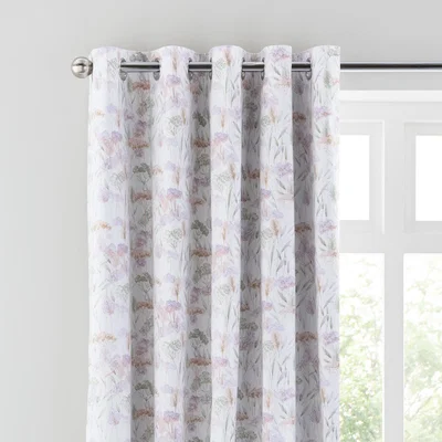 Dunelm Hayley Lilac Blackout Eyelet Curtains Lilac (Purple)