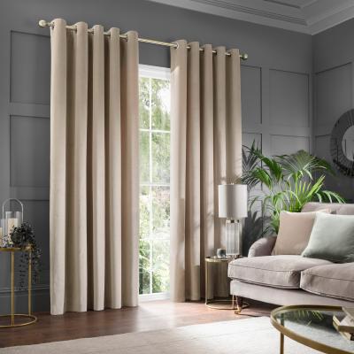 Dunelm Clara Natural Eyelet Curtains Natural