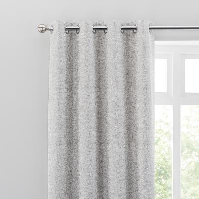 Dunelm Rome Serpa Eyelet Curtains Dove (Grey)