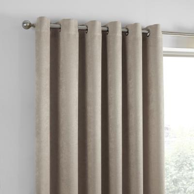 Dunelm Fusion Strata Blackout Natural Eyelet Curtains Natural
