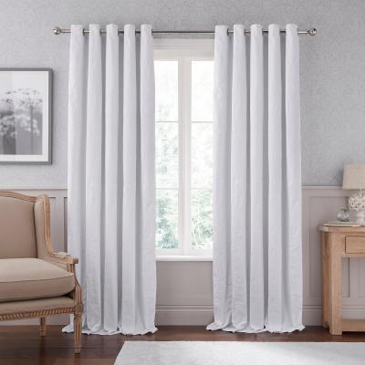 Dunelm Dorma Purity Kempley Blackout Eyelet Curtains White