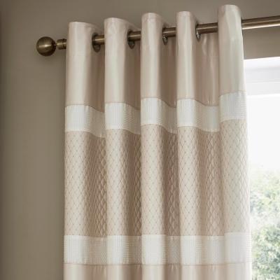 Dunelm Bardot Cream Blackout Eyelet Curtains Cream