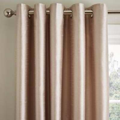 Dunelm Ultra Blackout Montana Natural Eyelet Curtains Natural