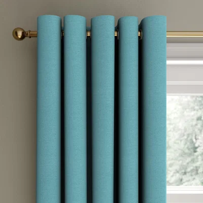 Dunelm Berlin Ocean Blackout Eyelet Curtains Ocean