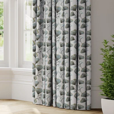 Dunelm Odin Made to Measure Curtains Odin Printed Seafoam