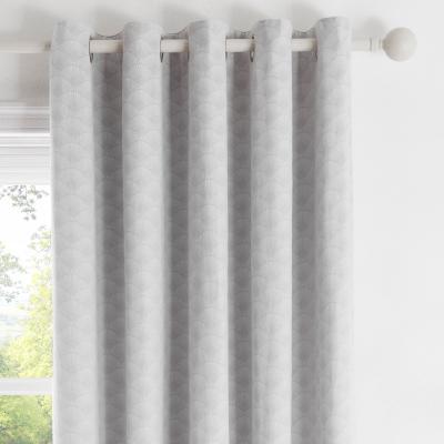 Dunelm Tiffany Silver Eyelet Curtains Silver