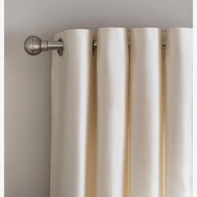 Habitat Habitat Faux Silk Fully Lined Eyelet Curtains - Champagne