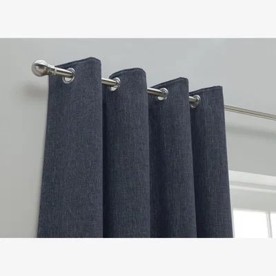 Habitat Habitat Blackout Fully Lined Eyelet Curtains - Navy