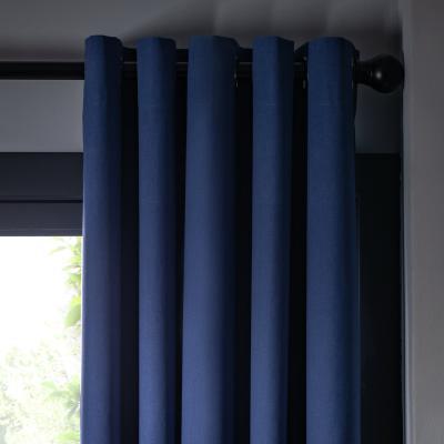 Habitat Habitat Plain Blackout Eyelet Curtains Navy Blue - 117x137cm