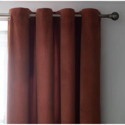 Habitat Habitat Matte Velvet Eyelet Curtains Burnt Orange -168x228cm