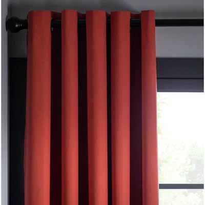 Habitat Habitat Plain Blackout Eyelet Curtains Terracotta -168x183cm