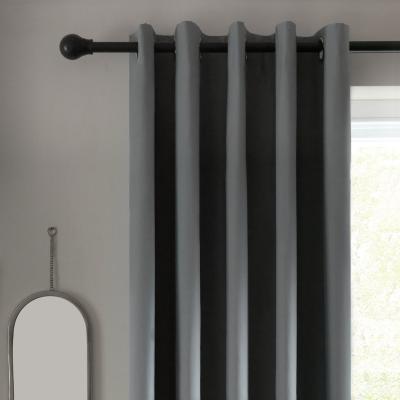 Habitat Habitat Blackout Plain Eyelet Curtains Flint Grey -229x229cm