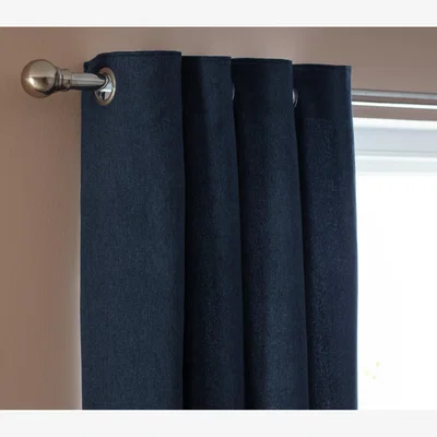 Habitat Habitat Brushed Thermal Eyelet Curtain - Navy - 116X183cm