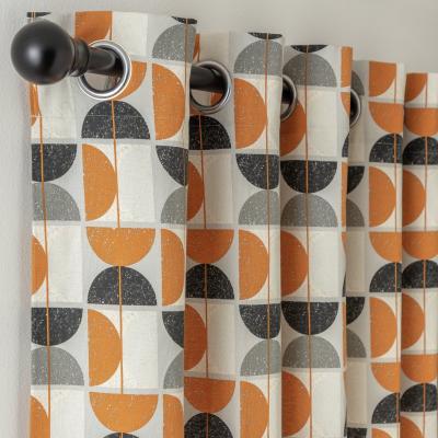 Habitat Habitat Geo Print Lined Eyelet Curtains - Multicoloured