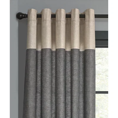 Habitat Habitat Header Unlined Eyelet Curtains Charcoal - 117x137cm