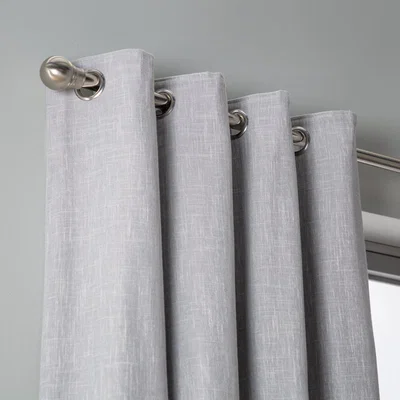 Habitat Habitat Blackout Fully Lined Eyelet Curtains - Dove Grey