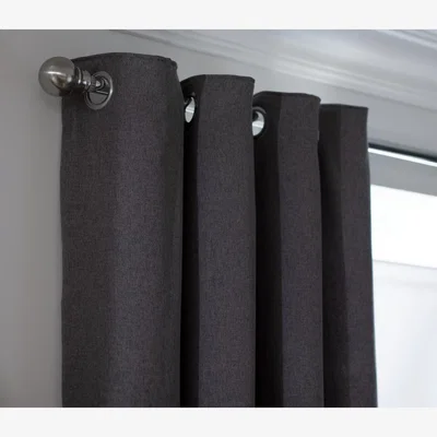 Habitat Habitat Brushed Thermal Eyelet Curtain- Charcoal - 168X229cm