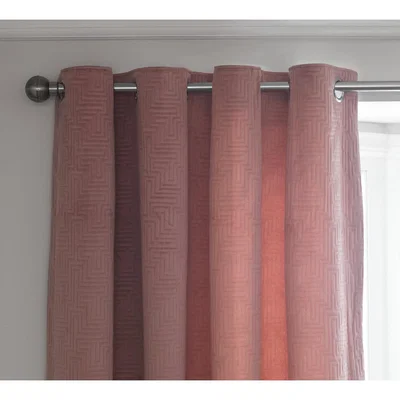 Habitat Habitat Pinsonic Fully Lined Eyelet Curtains - Dusky Pink