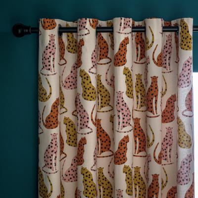 Habitat Habitat Kids Cheetah Print Eyelet Curtains - 168x229cm