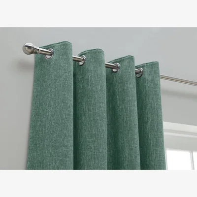 Habitat Habitat Blackout Fully Lined Eyelet Curtains - Forest Green