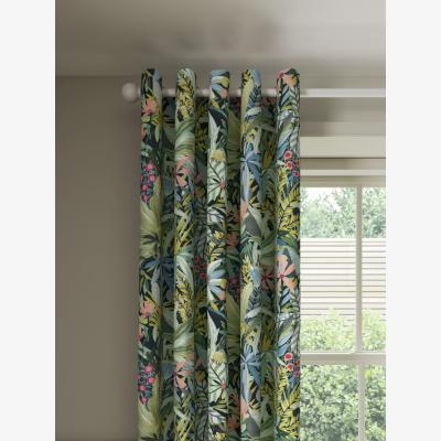 John Lewis John Lewis Exotic Garden Pair Lined Eyelet Curtains, Dark Night Sky