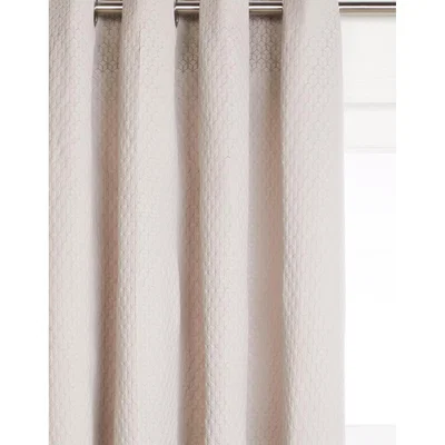 John Lewis John Lewis & Partners Wellesley Pair Lined Eyelet Curtains, Silver Grey