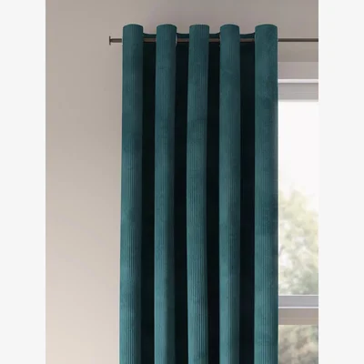 John Lewis John Lewis ANYDAY Cord Pair Lined Eyelet Curtains