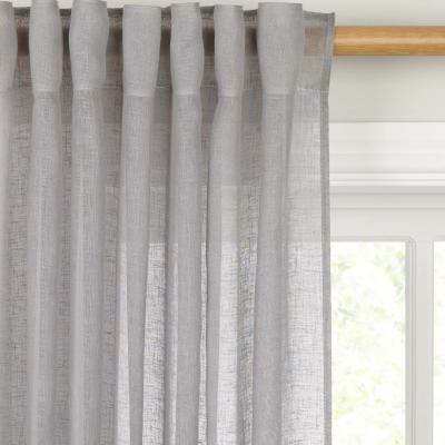 John Lewis John Lewis & Partners Recycled Polyester Tab Top Sheer Panel