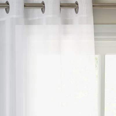 John Lewis ANYDAY John Lewis & Partners Voile Eyelet Panel, White