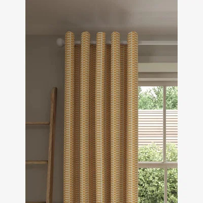 John Lewis John Lewis Mini Blocks Pair Lined Eyelet Curtains